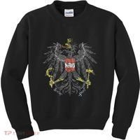 Austrian Flag Austria Coat Of Arms Vienna Eagle Kids Sweatshirt thumb 0