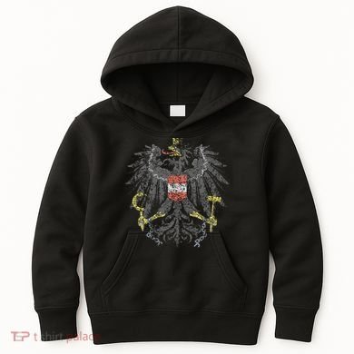 Austrian Flag Austria Coat Of Arms Vienna Eagle Kids Hoodie