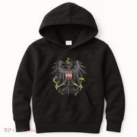 Austrian Flag Austria Coat Of Arms Vienna Eagle Kids Hoodie thumb 0