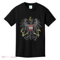 Austrian Flag Austria Coat Of Arms Vienna Eagle Kids T-Shirt thumb 0