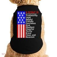 American Flag A Scout Is Trustworthy Friendly Courteous Doggie Tank thumb 0