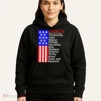 American Flag A Scout Is Trustworthy Friendly Courteous Hoodie thumb 5