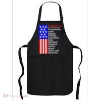 American Flag A Scout Is Trustworthy Friendly Courteous Apron thumb 0