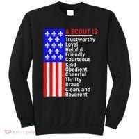 American Flag A Scout Is Trustworthy Friendly Courteous Sweatshirt thumb 0