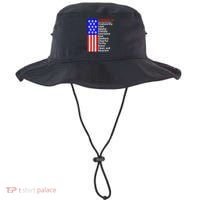 American Flag A Scout Is Trustworthy Friendly Courteous Bucket Hat thumb 0