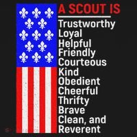 American Flag A Scout Is Trustworthy Friendly Courteous Tote Bag thumb 2