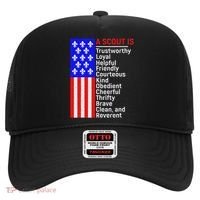 American Flag A Scout Is Trustworthy Friendly Courteous Hat thumb 0