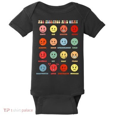 All Feeling Are Okay Mental Health Matters Baby Bodysuit