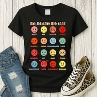 All Feeling Are Okay Mental Health Matters Women's T-Shirt thumb 3