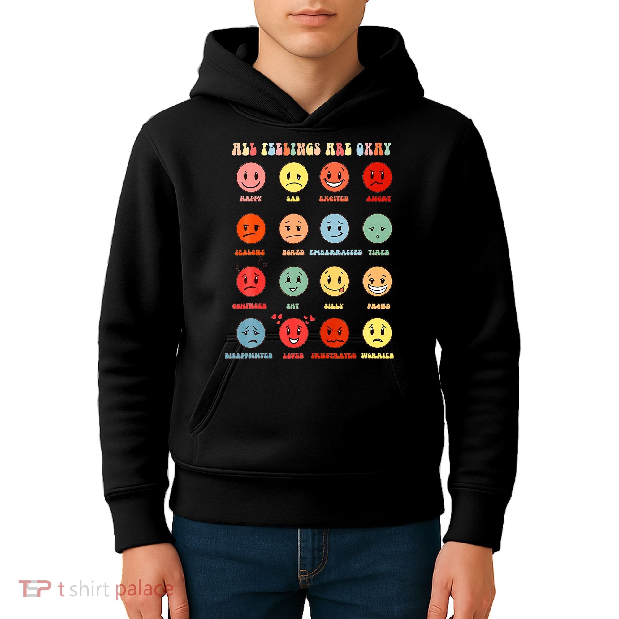 All Feeling Are Okay Mental Health Matters Kids Hoodie