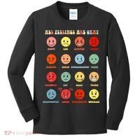 All Feeling Are Okay Mental Health Matters Kids Long Sleeve Shirt thumb 0