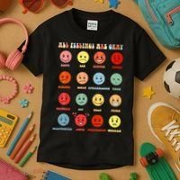 All Feeling Are Okay Mental Health Matters Kids T-Shirt thumb 3