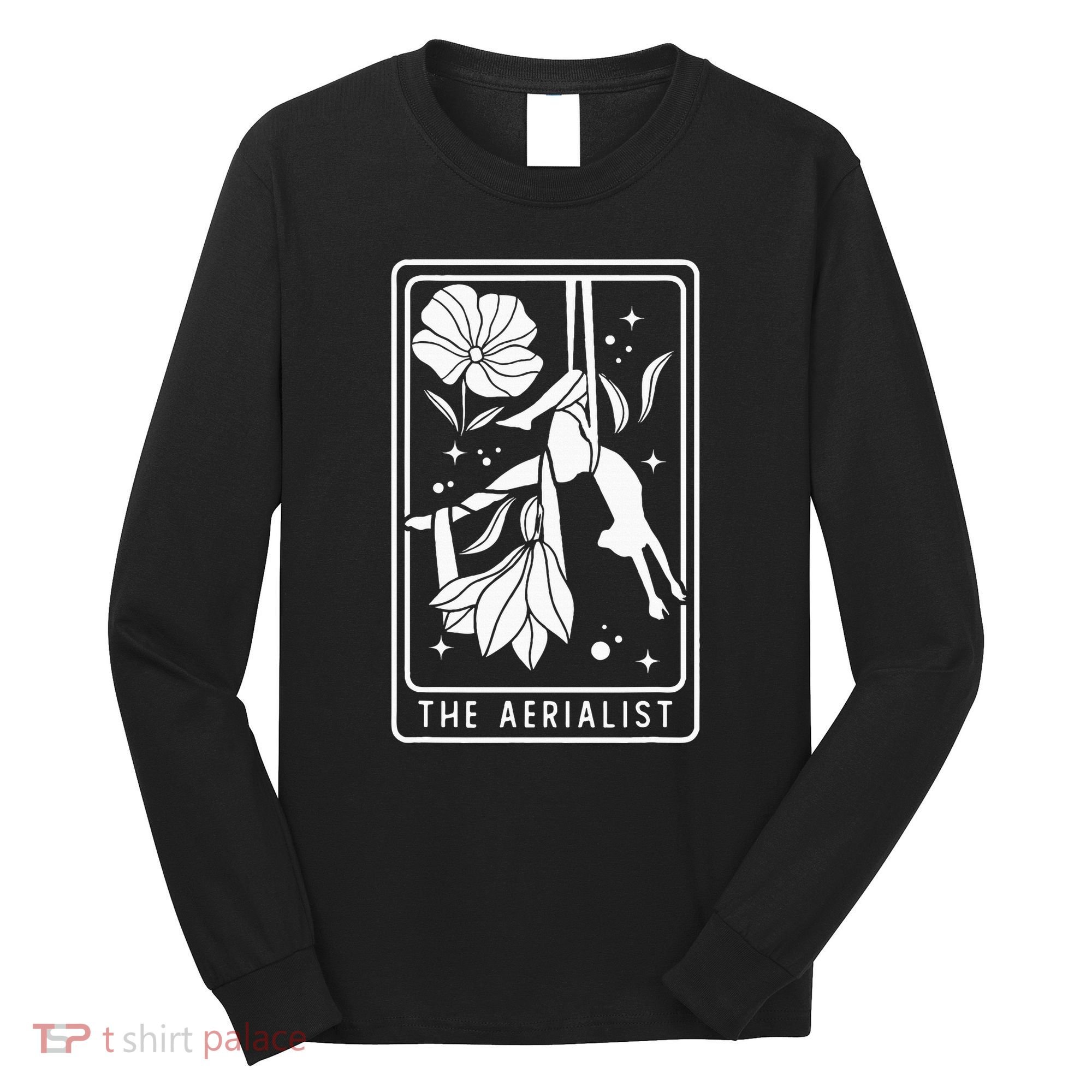 Aerialist Floral Acrobatics Dancer Aerial Silk Circus Sports Long Sleeve Shirt