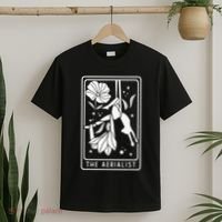 Aerialist Floral Acrobatics Dancer Aerial Silk Circus Sports T-Shirt thumb 2