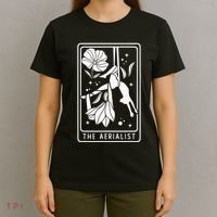 Aerialist Floral Acrobatics Dancer Aerial Silk Circus Sports T-Shirt thumb 4
