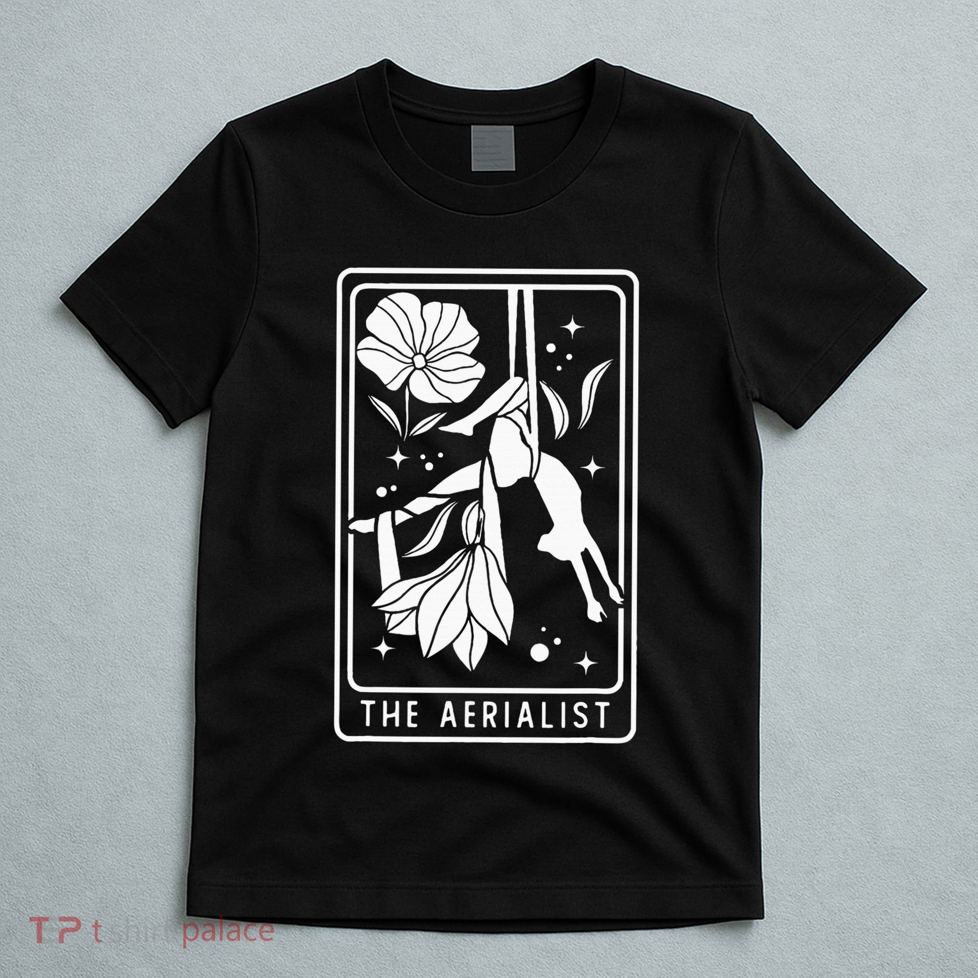 Aerialist Floral Acrobatics Dancer Aerial Silk Circus Sports T-Shirt