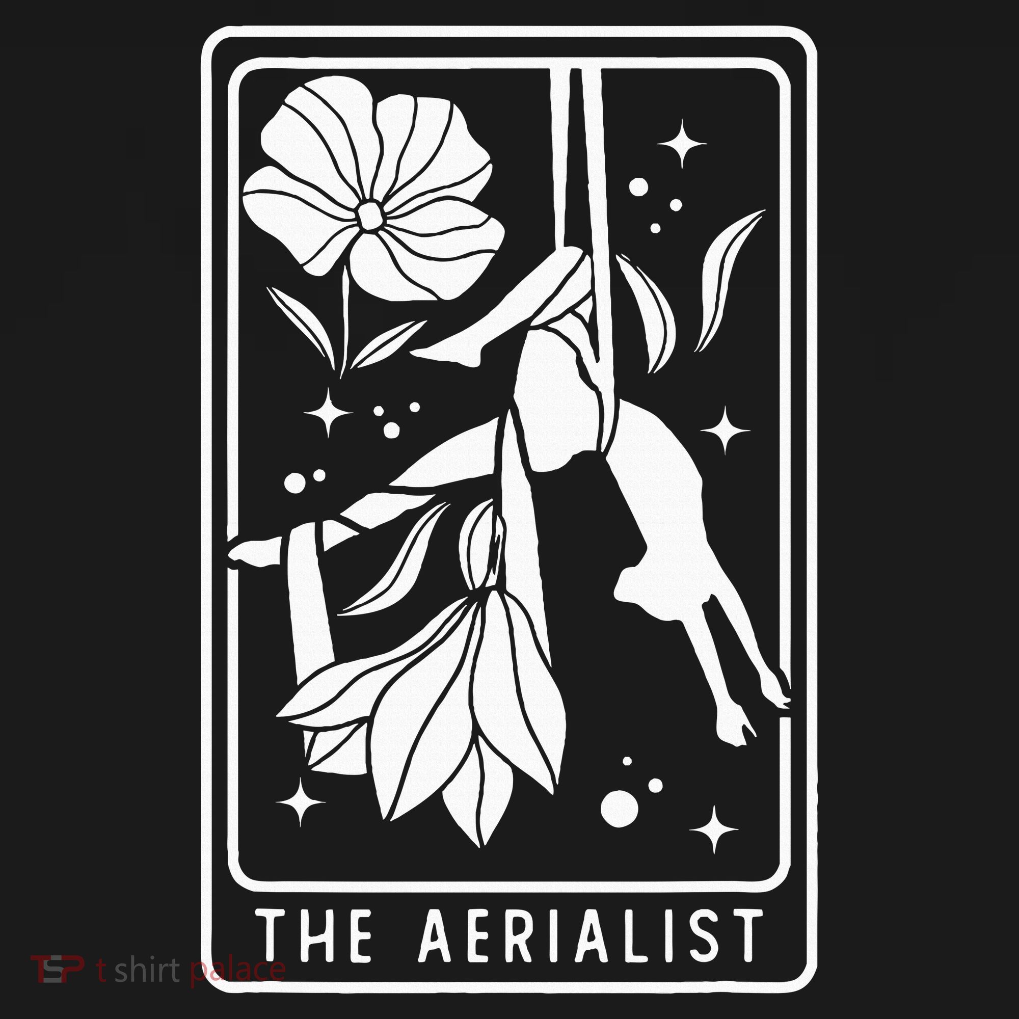 Aerialist Floral Acrobatics Dancer Aerial Silk Circus Sports T-Shirt