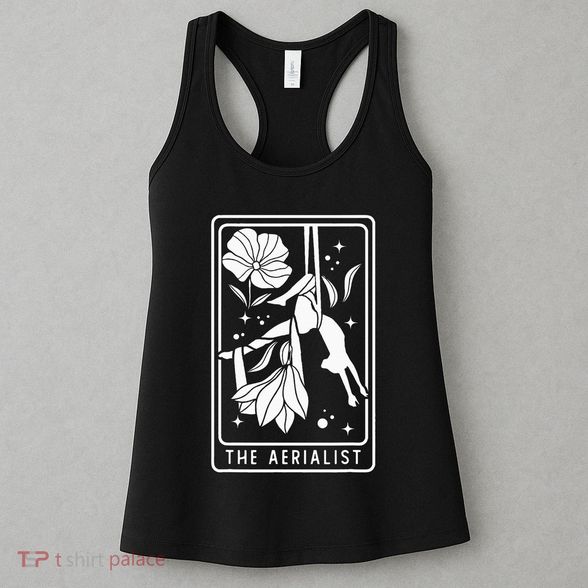 Aerialist Floral Acrobatics Dancer Aerial Silk Circus Sports Women's Tank Top