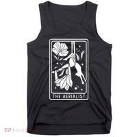 Aerialist Floral Acrobatics Dancer Aerial Silk Circus Sports Tank Top thumb 0