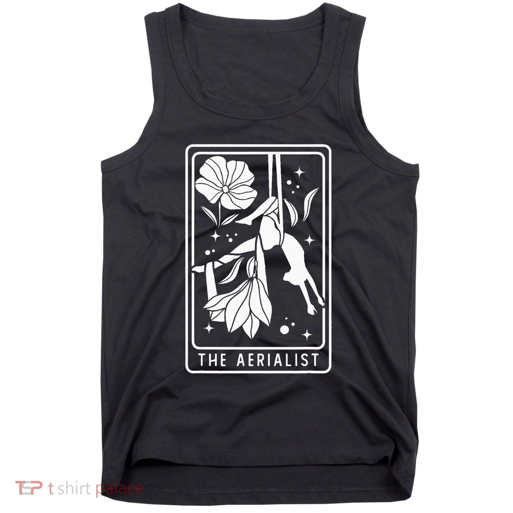 Aerialist Floral Acrobatics Dancer Aerial Silk Circus Sports Tank Top