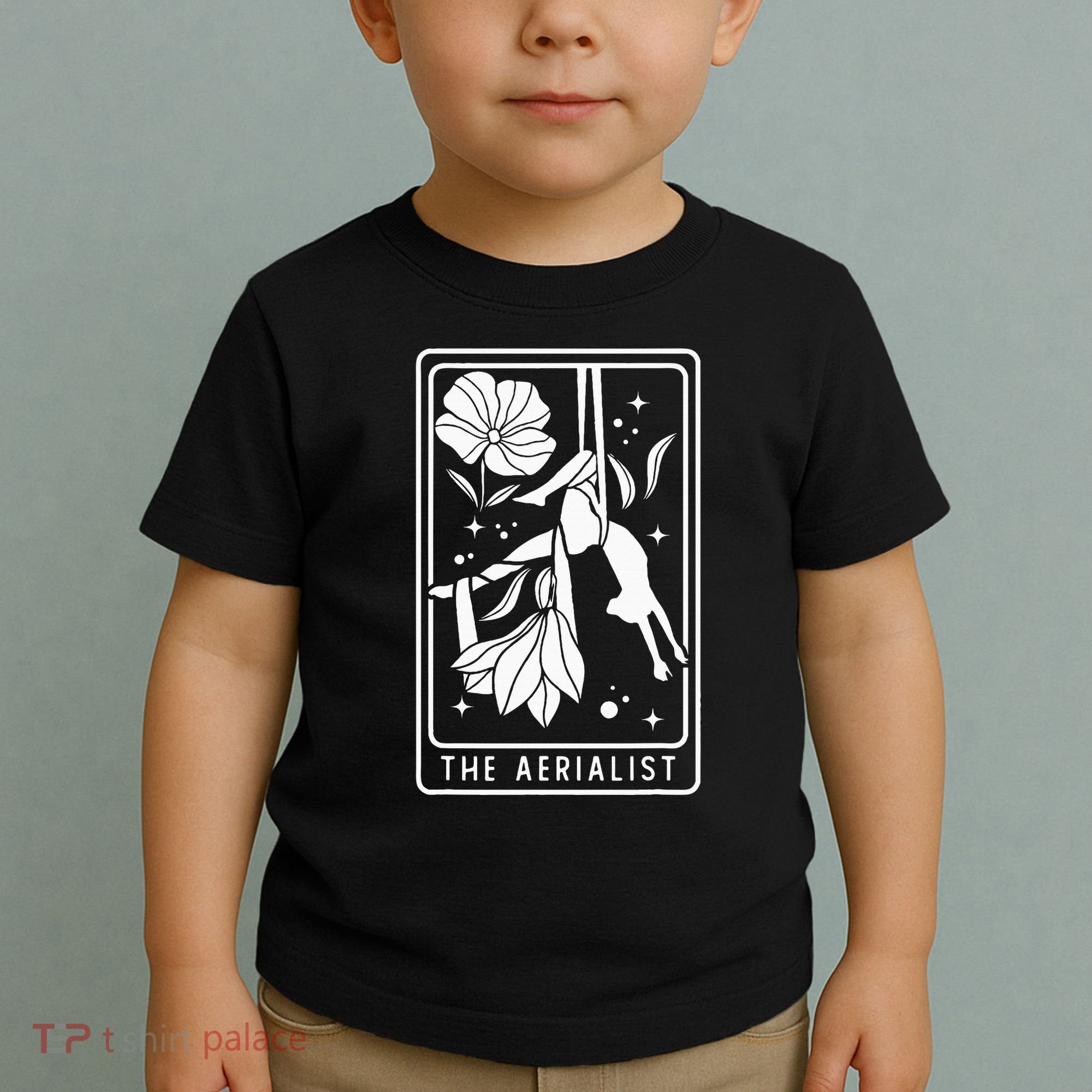 Aerialist Floral Acrobatics Dancer Aerial Silk Circus Sports Toddler T-Shirt