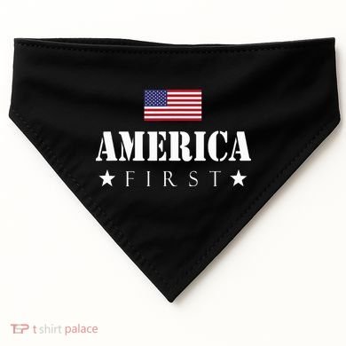 America First Americafirst USA-Made Doggie Bandana