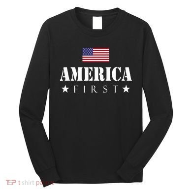 America First Americafirst Long Sleeve Shirt