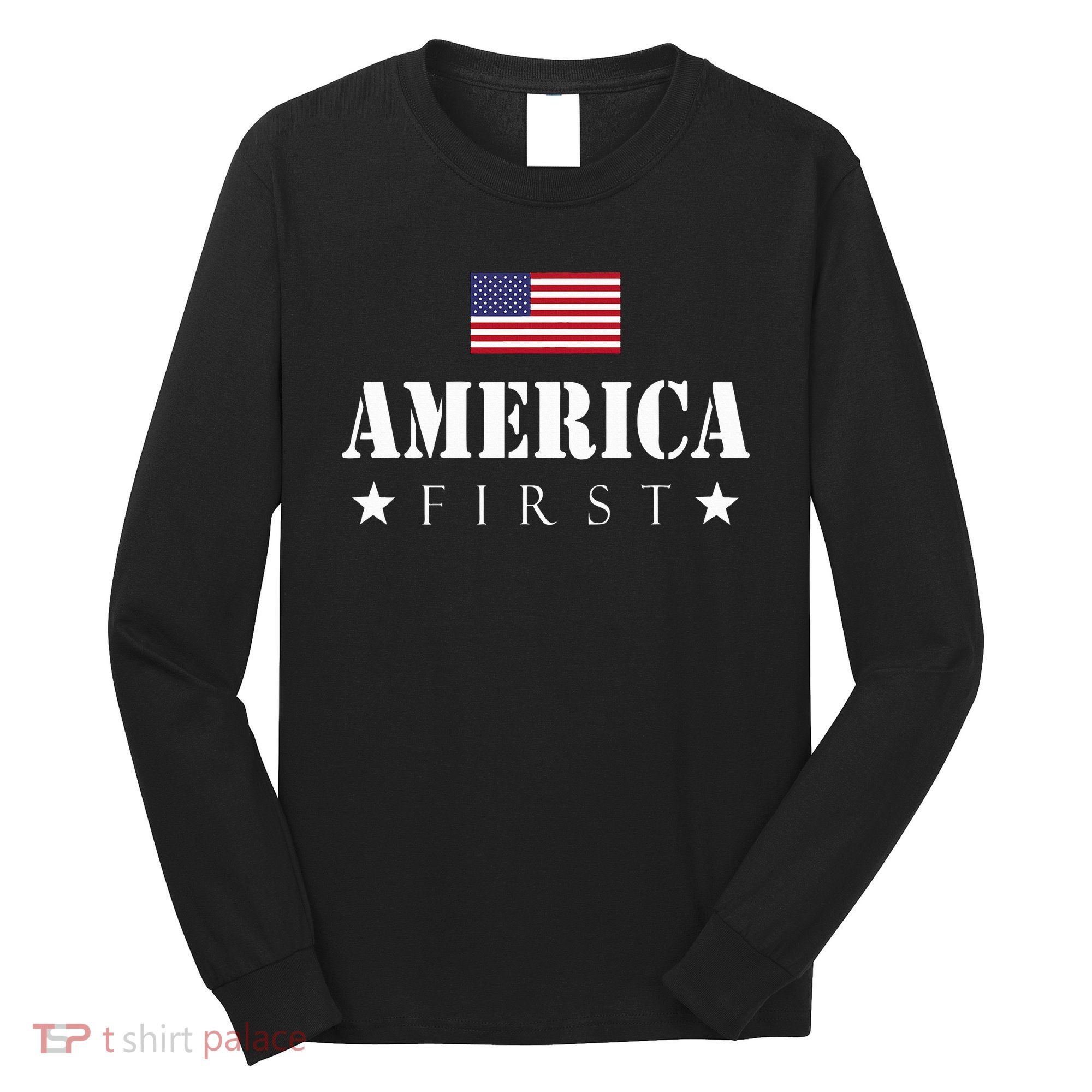 America First Americafirst Long Sleeve Shirt