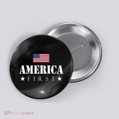 America First Americafirst Button