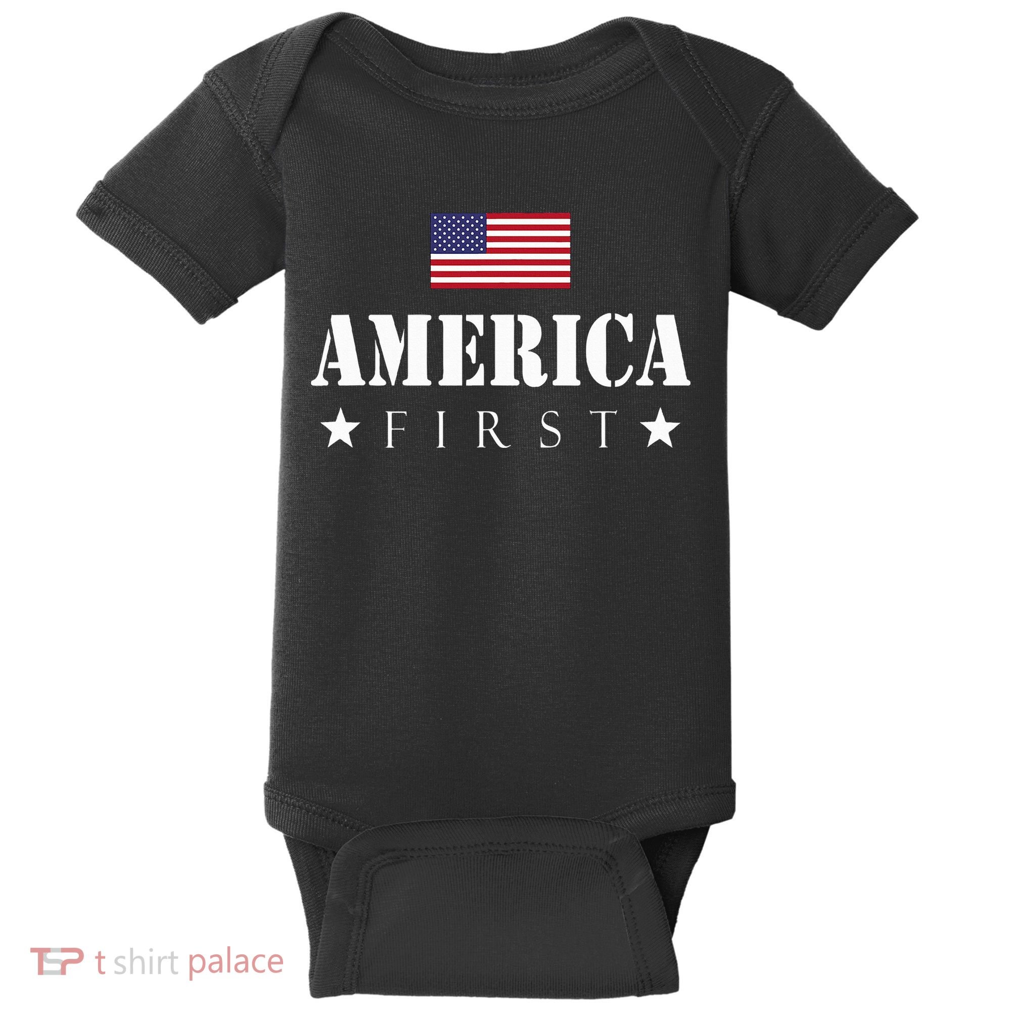 America First Americafirst Baby Bodysuit