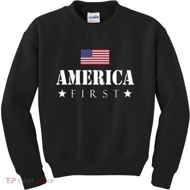 America First Americafirst Kids Sweatshirt