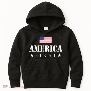 America First Americafirst Kids Hoodie
