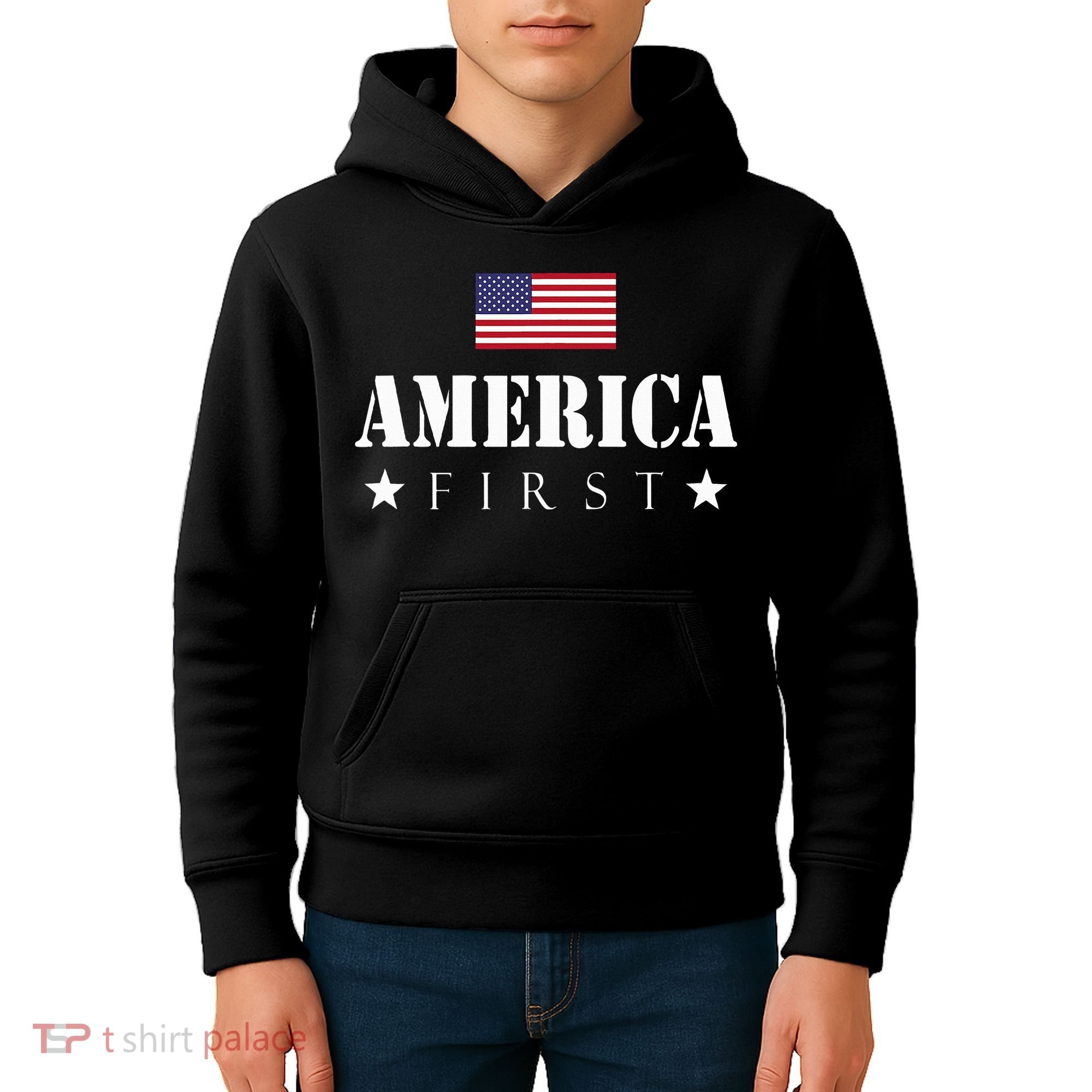 America First Americafirst Kids Hoodie