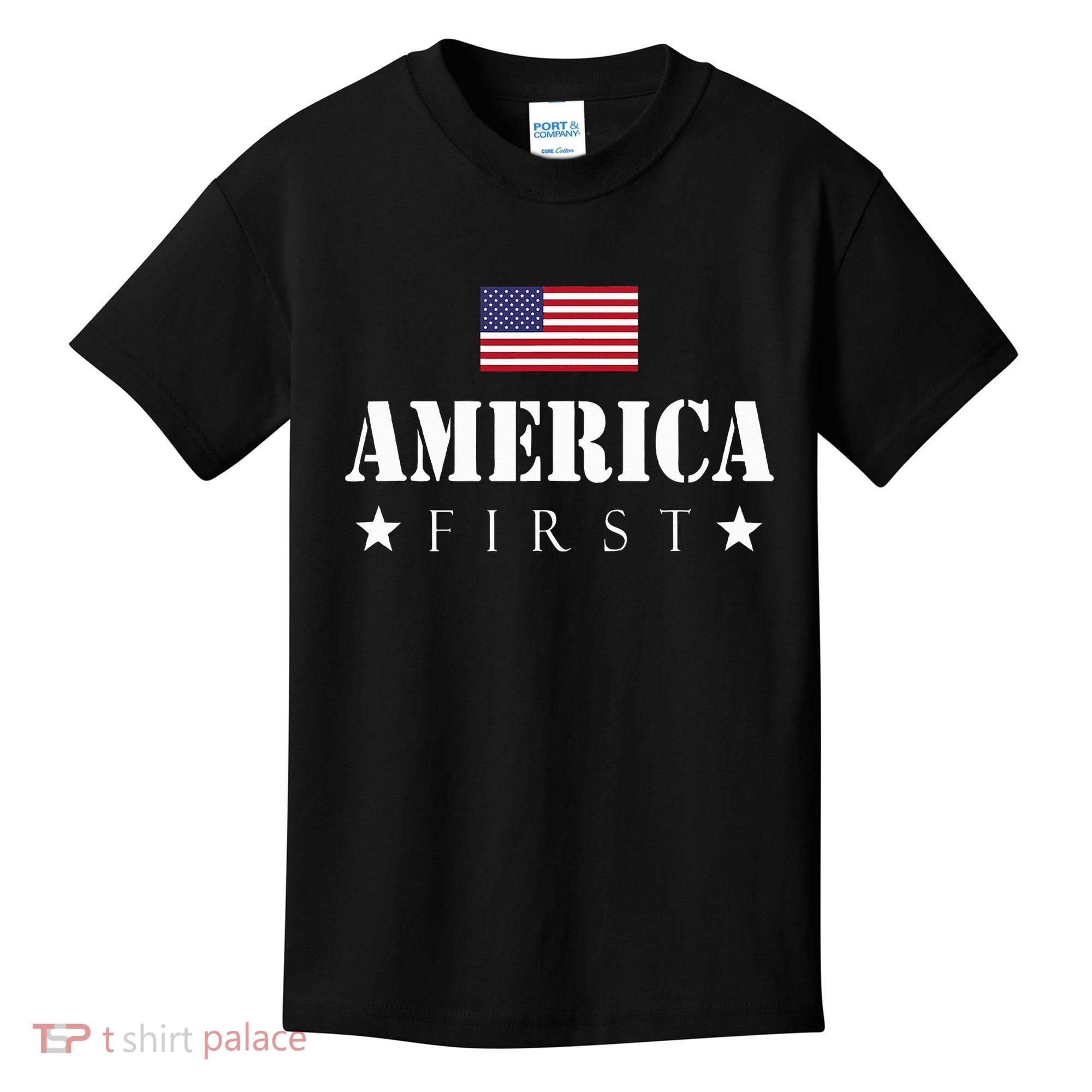 America First Americafirst Kids T-Shirt