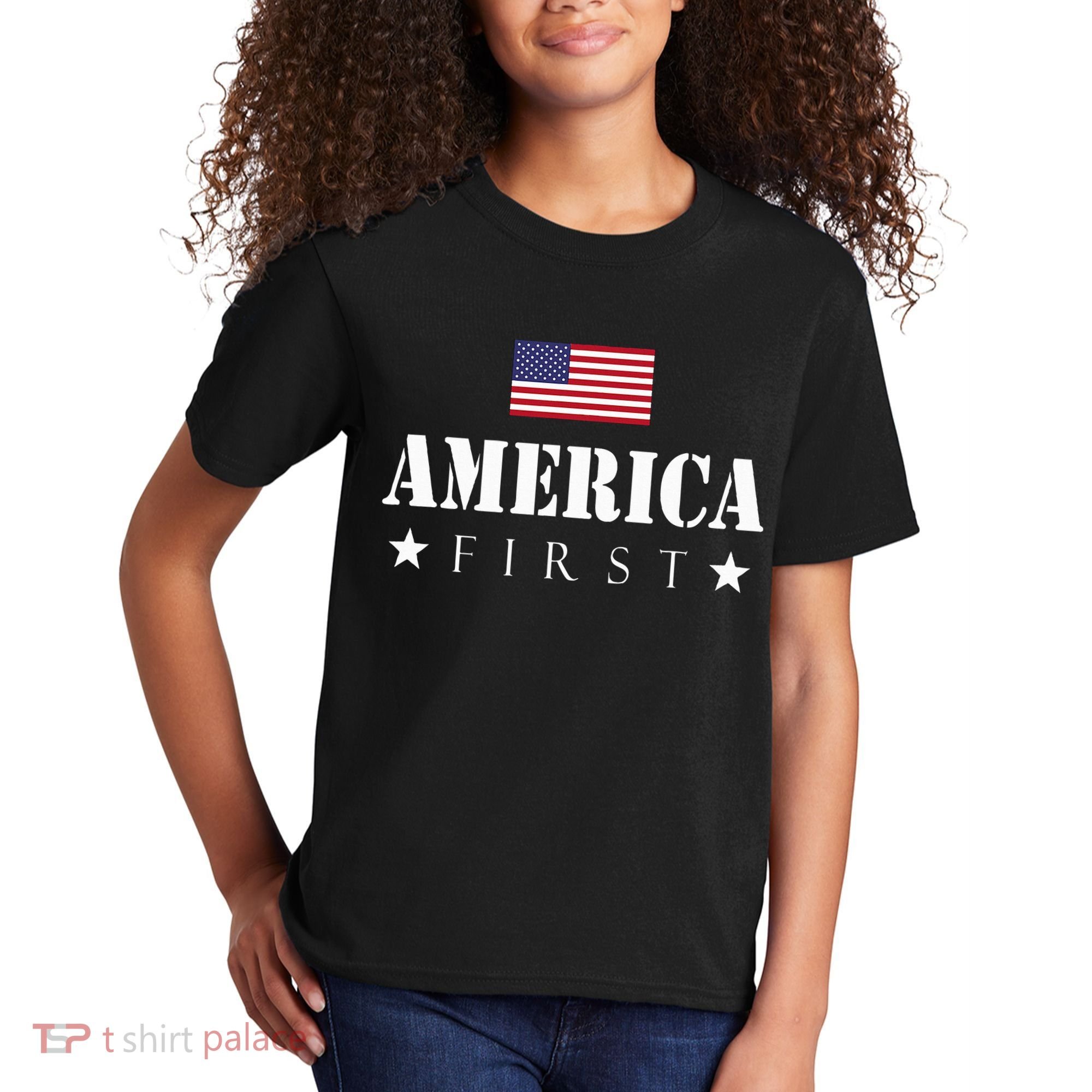 America First Americafirst Kids T-Shirt