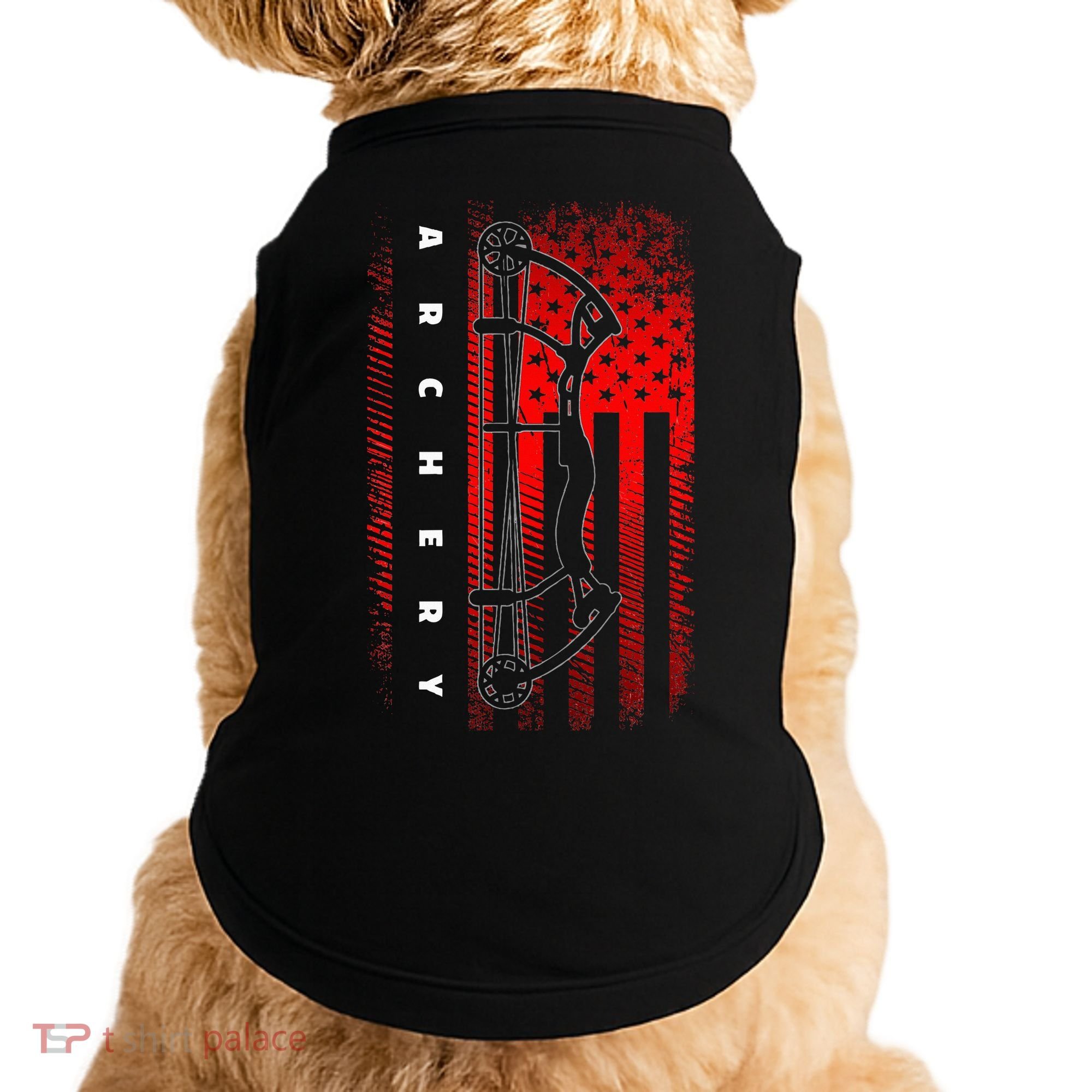American Flag Archery Doggie Tank