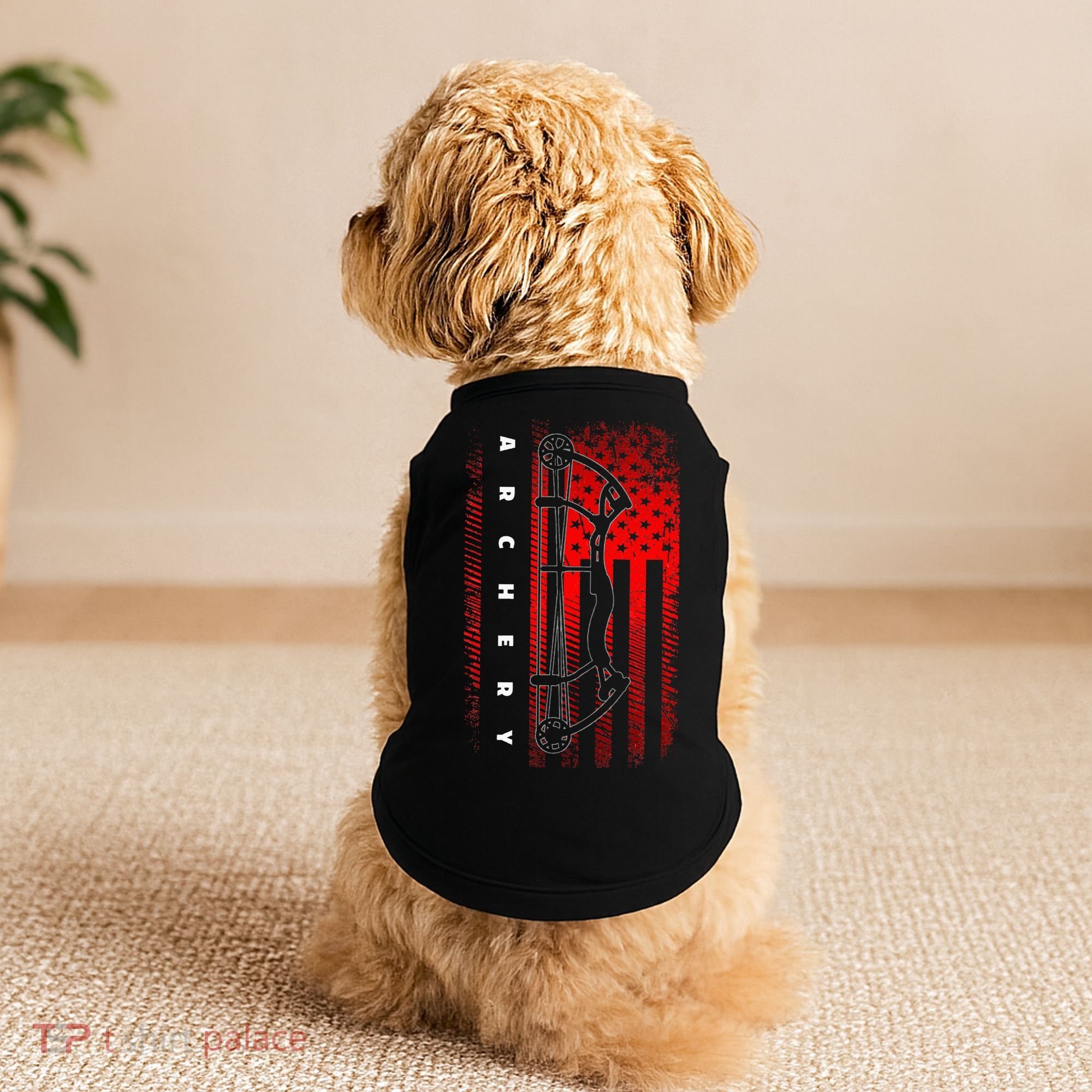 American Flag Archery Doggie Tank
