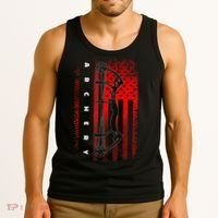 American Flag Archery Tank Top thumb 3