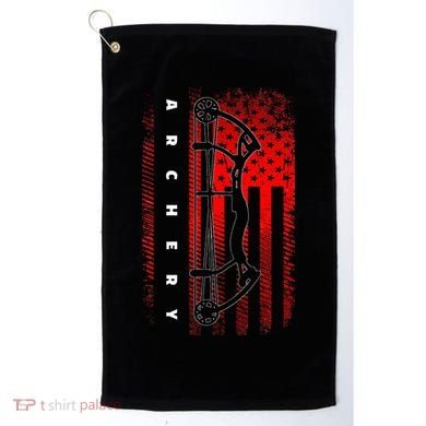 American Flag Archery Golf Towel