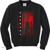 American Flag Archery Kids Sweatshirt thumb 0