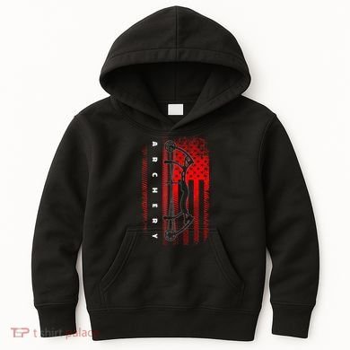 American Flag Archery Kids Hoodie