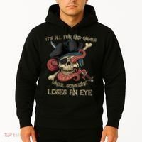 All Fun And Games Until Someone Loses An Eye Funny Pirate Hoodie thumb 2