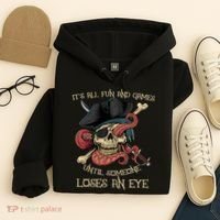 All Fun And Games Until Someone Loses An Eye Funny Pirate Hoodie thumb 4