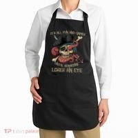 All Fun And Games Until Someone Loses An Eye Funny Pirate Apron thumb 2