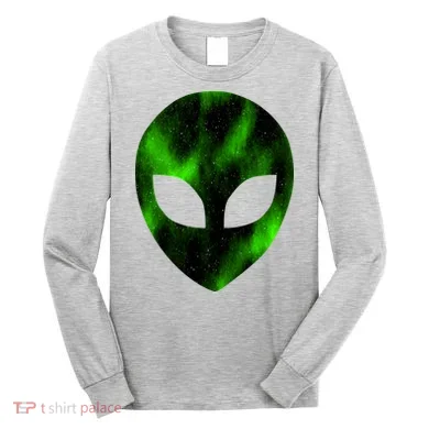 Alien Face Long Sleeve Shirt