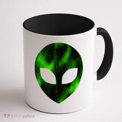 Alien Face Coffee Mug back
