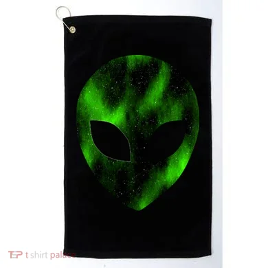 Alien Face Golf Towel