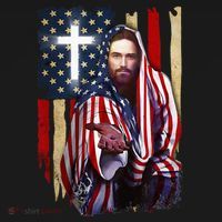 American Flag And Jesus Happy Independence Day 4th Of July Women's Hoodie thumb 2