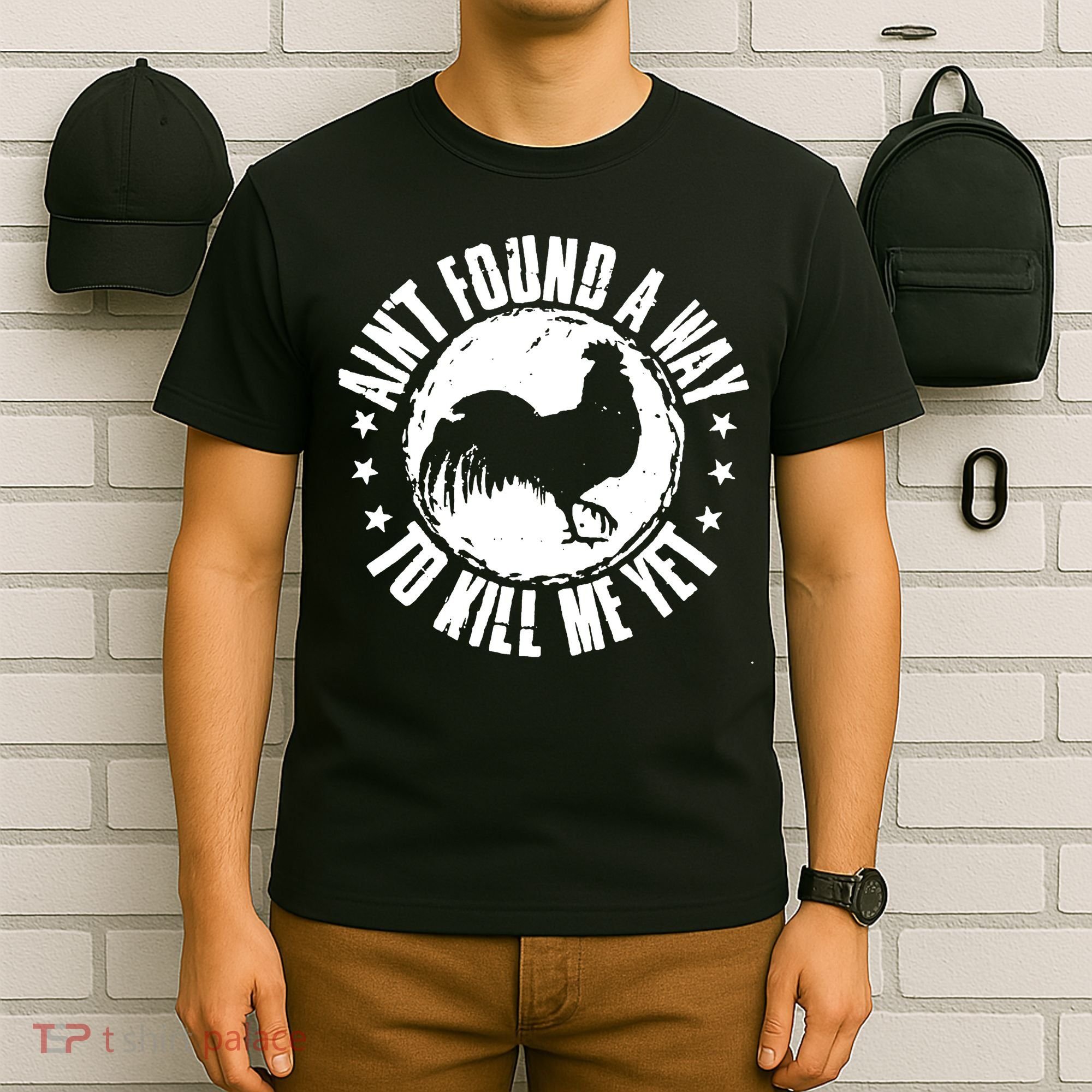 AinT Found A Way To Kill Me Yet Vintage Rooster T-Shirt