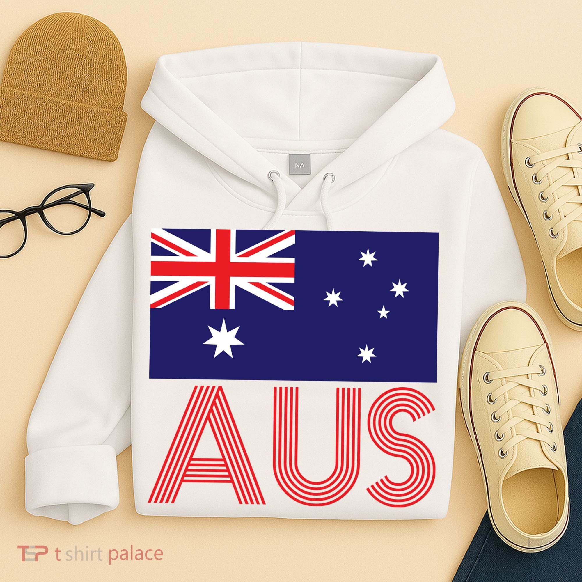 Australia Flag AUS Travel And Adventure Hoodie